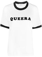 QUIRA t-shirt à logo imprimé - Blanc