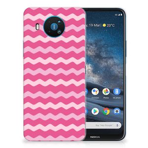 Nokia 8.3 TPU bumper Waves Pink