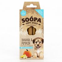 Soopa Puppy Sticks met banaan & pompoen hondensnack (100 gr) Per stuk - thumbnail