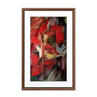 NETGEAR Meural Canvas II – Het digitale canvas (69cm) die afbeeldingen en fotografie in levensechte details weergeeft | 48X74 cm donker houten lijst | WiFi | Gemaakt door NETGEAR (MC327HW)