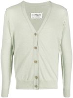 Maison Margiela cardigan en cachemire à col v - Vert