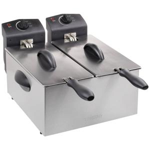 Tristar FR-6937 Friteuse met dubbele koudezone 2x 1800 W Zilver (mat)