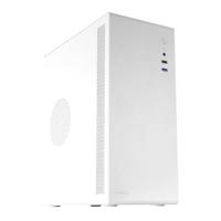 Mars Gaming TACENS 2NOVAXW, Ultracompacte Micro-ATX PC Behuizing, Volledig Metalen Ontwerp, 1x 80mm Achter Ventilator, Mini-Tower Behuizing met Grote Interne Capaciteit, Wit