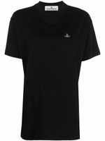 Vivienne Westwood t-shirt en coton biologique à broderies Orb - Noir - thumbnail