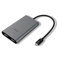 i-tec Thunderbolt 3 Dual DisplayPort-Videoadapter 4K/60 Hz voor MacOS en Windows
