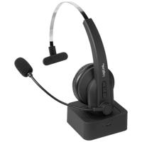 LogiLink BT0059 On Ear headset Telefoon Bluetooth Mono Zwart