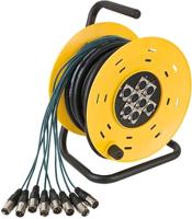 Python 8-weg XLR Audio Multicore Drum 16m