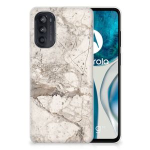 Motorola Moto G52/G82 TPU Siliconen Hoesje Marmer Beige