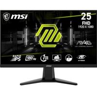 MSI MAG 256F Gaming Monitor 24,5 inch FHD - Rapid IPS-paneel 1920 x 1080, 180 Hz / 1ms GTG, gamut sRGB 127%, frameloos design, HDR Ready - DisplayPort 1.2a, HDMI™ CEC