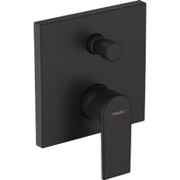 Hansgrohe Vernis afdekset badkraan met hendel mat zwart 71468670 - thumbnail