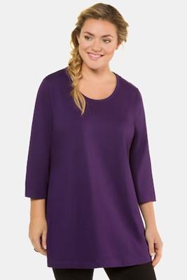 Ulla Popken Longshirt, A-lijn, 3/4 mouwen - Grote Maten