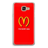 I'm lovin' you: Samsung Galaxy A5 (2016) Transparant Hoesje - thumbnail