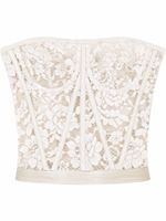 Dolce & Gabbana haut-bustier en dentelle - Blanc