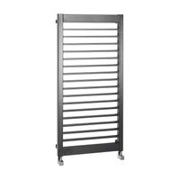 Designradiator Sapho Mateo Recht 60x137.6 cm 752W Antraciet Sapho