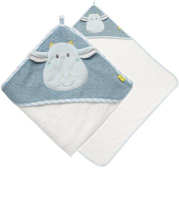 Fehn 065190 babyhanddoek Blauw, Wit 1 stuk(s)