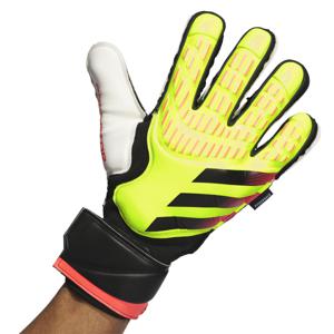 adidas Predator Match Fingersave Keepershandschoenen Felgeel Zwart Felrood