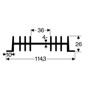 Fischer Elektronik 10018806 SK 01 75 SA Strengkoellichaam 2.3 K/W (l x b x h) 75 x 111 x 26 mm