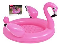 Opblaasbaar Flamingo Zwembad - Roze - 108x95x65x65cm