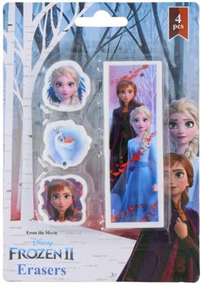 Disney Frozen gummen multicolor 4 stuks Disney Frozen gummen multicolor 4 stuks
