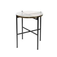 Froschkönig24 Vidrio bijzettafel Ø 40 cm zwart