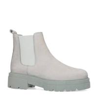 Sacha nubuck chelsea boots lichtgrijs