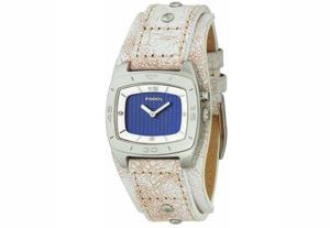 Horlogeband Fossil BG2043 Onderliggend Leder Beige 20mm