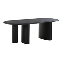 House Nordic - Eettafel Ovaal 220cm - Donkerbruin - 6-8 Personen