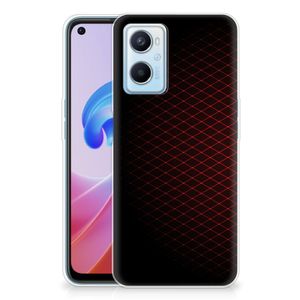 OPPO A96 | OPPO A76 TPU bumper Geruit Rood