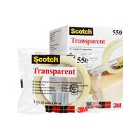 Plakband Scotch 550 15mmx66m transparant - thumbnail