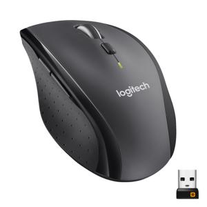 Logitech M705 Marathon Ergonomische muis Radiografisch Laser Zwart, Zilver 7 Toetsen 1000 dpi Ergonomisch