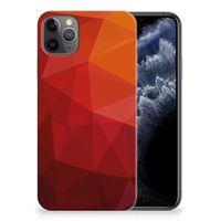 TPU Hoesje voor Apple iPhone 11 Pro Max Polygon Red - thumbnail