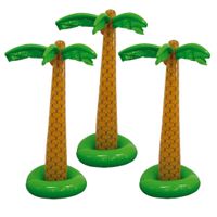 Set van 3x stuks tropische Hawaii party palmboom/bomen opblaasbaar van 180 cm - thumbnail