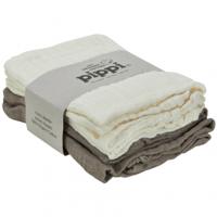 Pippi luierdoeken Diapers junior 65 x 65 cm katoen beige/