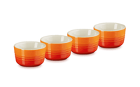 Le Creuset Ramekins - Oranjerood - ø 8 cm / 100 ml - 4 stuks - thumbnail