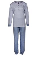 Cocodream dames pyjama Katoen - Blauw streep 611105