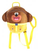 CBeebies pluchen rugzak met riem Hey Duggee geel/bruin 7 liter