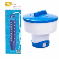 Chloordrijver/chloordispenser groot voor tabletten 200 gram incl waterthermometer - thumbnail