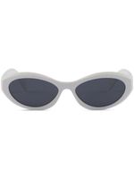 Prada Eyewear Symbole oval-frame sunglasses - Blanc - thumbnail