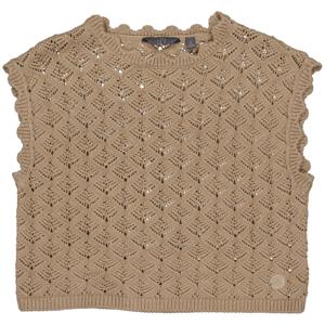 LEVV Meisjes crop top - Katy - Taupe