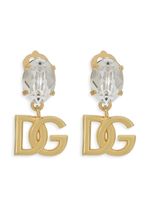 Dolce & Gabbana boucles d'oreilles DG à ornements strassés