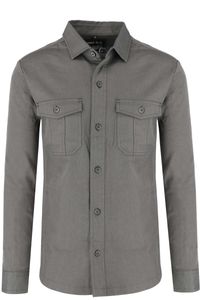 Marvelis Casual Modern Fit Overshirt donkergrijs, Effen