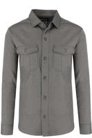 Marvelis Casual Modern Fit Overshirt donkergrijs, Effen - thumbnail