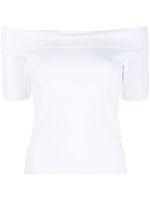 Alexander McQueen t-shirt à épaules dénudées - Blanc - thumbnail