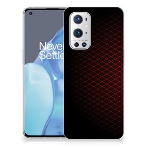 OnePlus 9 Pro TPU bumper Geruit Rood