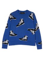 AMIRI KIDS sweat à imprimé graphique - Bleu