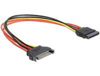 Delock 60131 Verlengkabel Voeding SATA 15-pins male > SATA 15-pins female 30cm