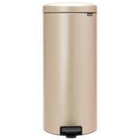 Brabantia NewIcon Prullenbak 30L - Pedaalemmer met kunststof Binnenemmer - Metallic gold