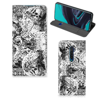 Mobiel BookCase OPPO Reno2 Skulls Angel