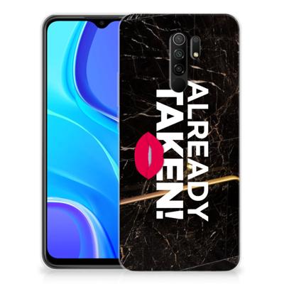 Xiaomi Redmi 9 Siliconen hoesje met naam Already Taken Black Xiaomi Redmi 9 Siliconen hoesje met naam Already Taken Black