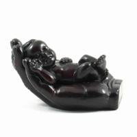 Beeld Polystone Baby op Hand (10 cm)
